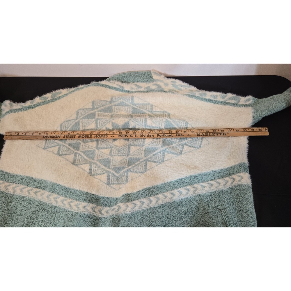 Oceanus Beachy Fringed Oversized Warm Soft Comfy Cardigan Size Medium - Picture 7 of 9